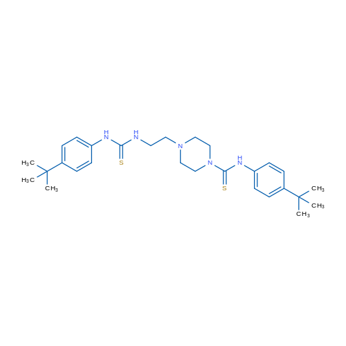 N-(4-tert-Butylphenyl)-4-(2-{[(4-tert-butylphenyl)carbamothioyl]amino}ethyl)piperazine-1-carbothioamide 1g