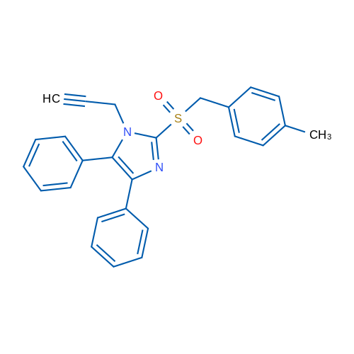 2-[(4-Methylphenyl)methanesulfonyl]-4,5-diphenyl-1-(prop-2-yn-1-yl)-1H-imidazole 1g