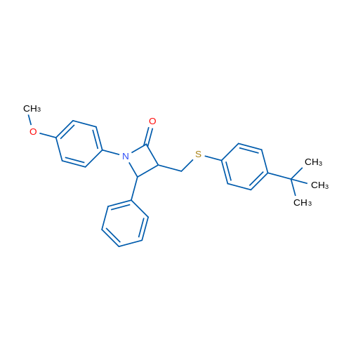 3-{[(4-tert-butylphenyl)sulfanyl]methyl}-1-(4-methoxyphenyl)-4-phenylazetidin-2-one 1g