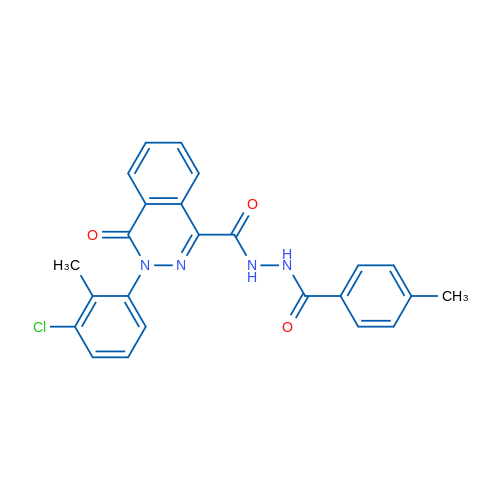 N'-[3-(3-Chloro-2-methylphenyl)-4-oxo-3,4-dihydrophthalazine-1-carbonyl]-4-methylbenzohydrazide 1g