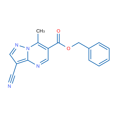 Benzyl 3-cyano-7-methylpyrazolo[1,5-a]pyrimidine-6-carboxylate 1g