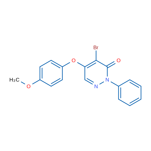 4-Bromo-5-(4-methoxyphenoxy)-2-phenyl-2,3-dihydropyridazin-3-one 1g