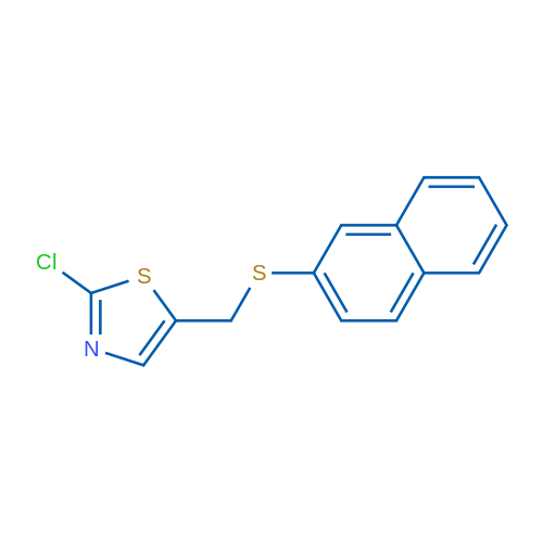 2-Chloro-5-[(naphthalen-2-ylsulfanyl)methyl]-1,3-thiazole 1g