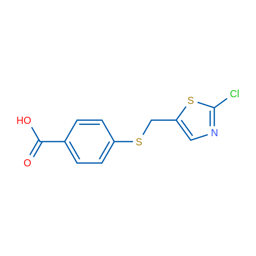 4-{[(2-chloro-1,3-thiazol-5-yl)methyl]sulfanyl}benzoic acid 1g