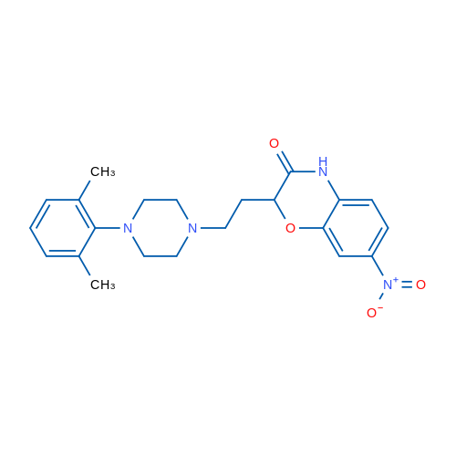 2-{2-[4-(2,6-dimethylphenyl)piperazin-1-yl]ethyl}-7-nitro-3,4-dihydro-2H-1,4-benzoxazin-3-one 1g