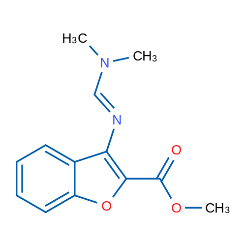 Methyl 3-[(E)-[(dimethylamino)methylidene]amino]-1-benzofuran-2-carboxylate 1g