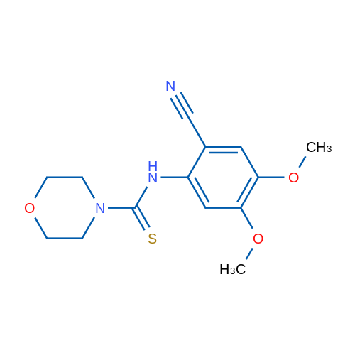 N-(2-Cyano-4,5-dimethoxyphenyl)morpholine-4-carbothioamide 1g