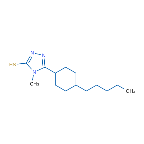4-Methyl-5-(4-pentylcyclohexyl)-4H-1,2,4-triazole-3-thiol 1g