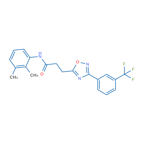 N-(2,3-Dimethylphenyl)-3-{3-[3-(trifluoromethyl)phenyl]-1,2,4-oxadiazol-5-yl}propanamide 1g