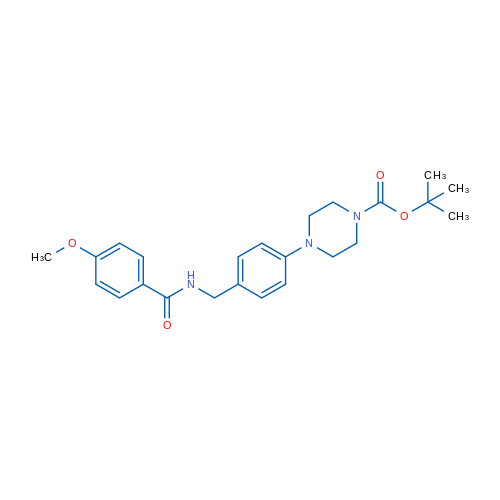 tert-Butyl 4-(4-{[(4-methoxyphenyl)formamido]methyl}phenyl)piperazine-1-carboxylate 1g