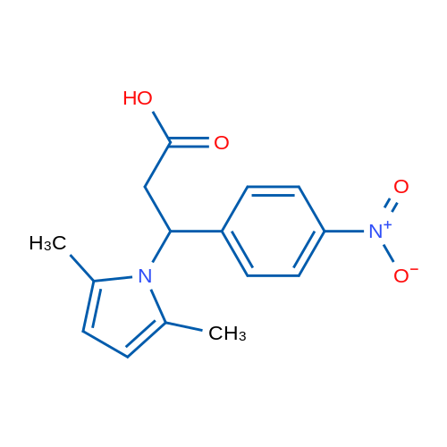 3-(2,5-Dimethyl-1H-pyrrol-1-yl)-3-(4-nitrophenyl)propanoic acid 1g
