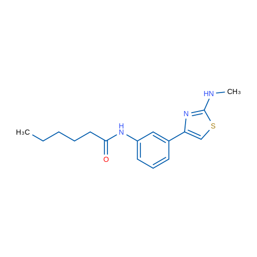 N-{3-[2-(methylamino)-1,3-thiazol-4-yl]phenyl}hexanamide 1g