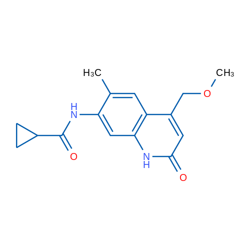 N-[4-(Methoxymethyl)-6-methyl-2-oxo-1,2-dihydroquinolin-7-yl]cyclopropanecarboxamide 1g