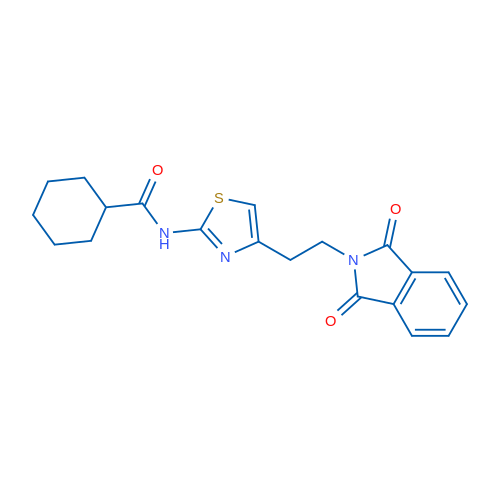 N-{4-[2-(1,3-dioxo-2,3-dihydro-1H-isoindol-2-yl)ethyl]-1,3-thiazol-2-yl}cyclohexanecarboxamide 1g