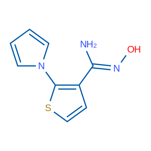 (Z)-N'-Hydroxy-2-(1H-pyrrol-1-yl)thiophene-3-carboximidamide 1g
