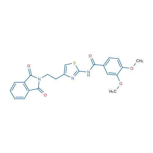 N-{4-[2-(1,3-dioxo-2,3-dihydro-1H-isoindol-2-yl)ethyl]-1,3-thiazol-2-yl}-3,4-dimethoxybenzamide 1g