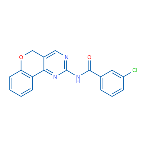 3-Chloro-N-{5H-chromeno[4,3-d]pyrimidin-2-yl}benzamide 1g