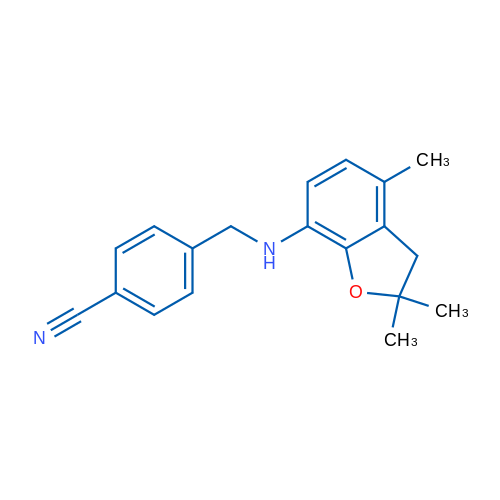 4-{[(2,2,4-trimethyl-2,3-dihydro-1-benzofuran-7-yl)amino]methyl}benzonitrile 1g