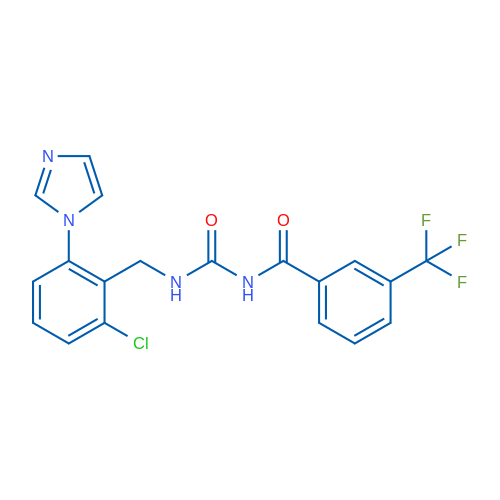 3-{[2-chloro-6-(1H-imidazol-1-yl)phenyl]methyl}-1-[3-(trifluoromethyl)benzoyl]urea 1g