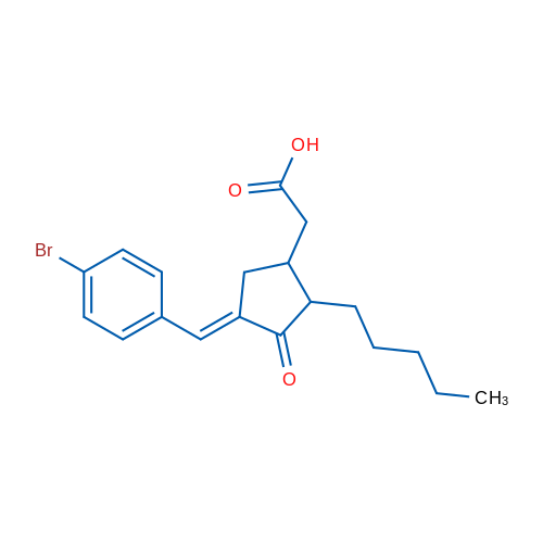 2-[(4E)-4-[(4-Bromophenyl)methylidene]-3-oxo-2-pentylcyclopentyl]acetic acid 1g