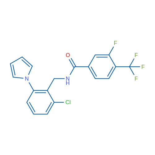 N-{[2-chloro-6-(1H-pyrrol-1-yl)phenyl]methyl}-3-fluoro-4-(trifluoromethyl)benzamide 1g