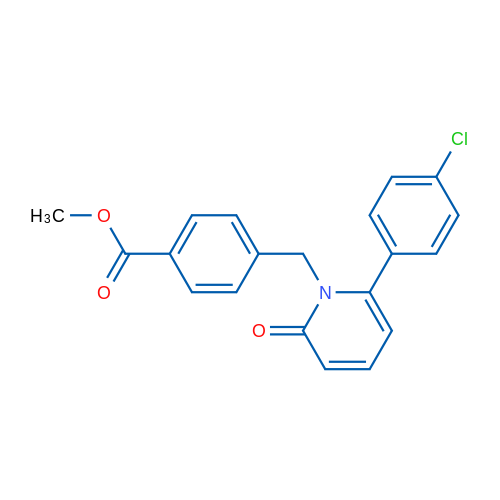 Methyl 4-{[6-(4-chlorophenyl)-2-oxo-1,2-dihydropyridin-1-yl]methyl}benzoate 1g