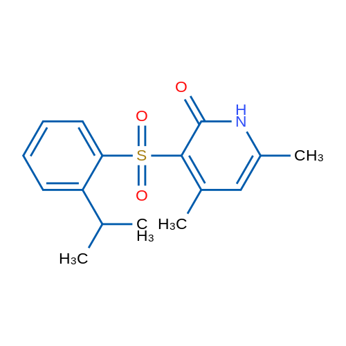 4,6-Dimethyl-3-[2-(propan-2-yl)benzenesulfonyl]-1,2-dihydropyridin-2-one 1g