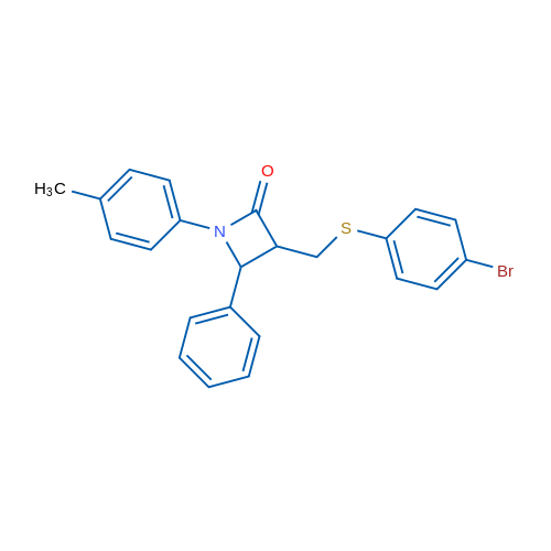 3-{[(4-bromophenyl)sulfanyl]methyl}-1-(4-methylphenyl)-4-phenylazetidin-2-one 1g