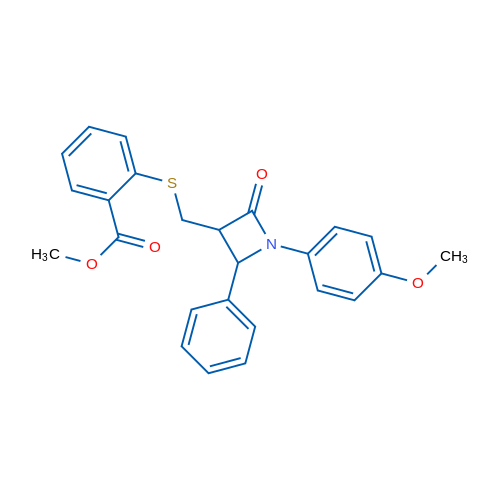 Methyl 2-({[1-(4-methoxyphenyl)-2-oxo-4-phenylazetidin-3-yl]methyl}sulfanyl)benzoate 1g