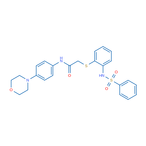 2-[(2-Benzenesulfonamidophenyl)sulfanyl]-N-[4-(morpholin-4-yl)phenyl]acetamide 1g
