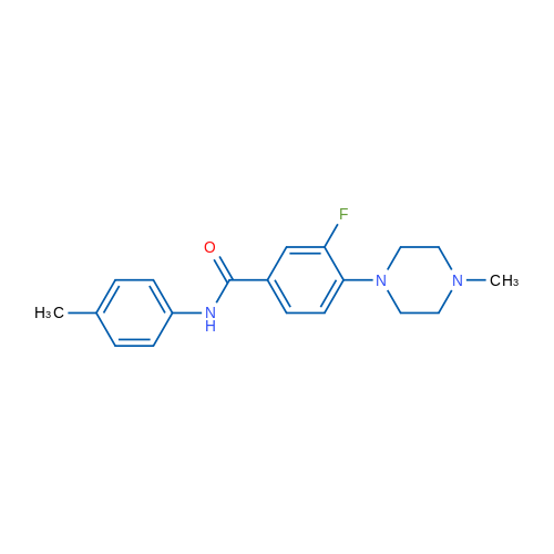 3-Fluoro-N-(4-methylphenyl)-4-(4-methylpiperazin-1-yl)benzamide 1g