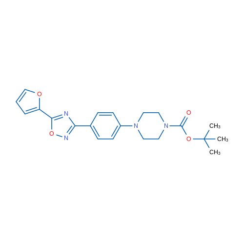 tert-Butyl 4-{4-[5-(furan-2-yl)-1,2,4-oxadiazol-3-yl]phenyl}piperazine-1-carboxylate 1g