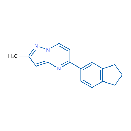 5-(2,3-Dihydro-1H-inden-5-yl)-2-methylpyrazolo[1,5-a]pyrimidine 1g