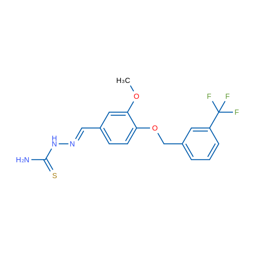 [(E)-[(3-Methoxy-4-{[3-(trifluoromethyl)phenyl]methoxy}phenyl)methylidene]amino]thiourea 1g