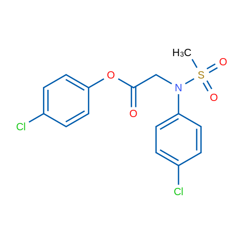 4-Chlorophenyl 2-[N-(4-chlorophenyl)methanesulfonamido]acetate 1g