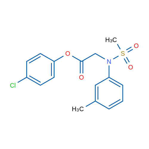 4-Chlorophenyl 2-[N-(3-methylphenyl)methanesulfonamido]acetate 1g