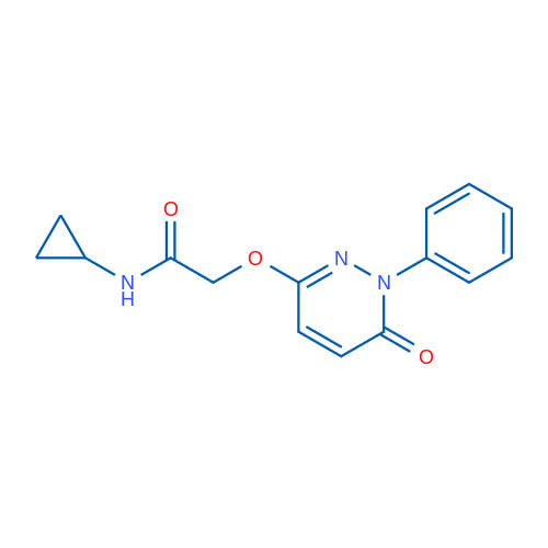 N-Cyclopropyl-2-[(6-oxo-1-phenyl-1,6-dihydropyridazin-3-yl)oxy]acetamide 1g