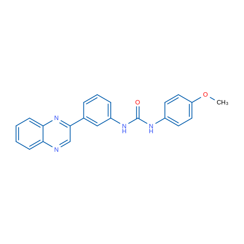 1-(4-Methoxyphenyl)-3-[3-(quinoxalin-2-yl)phenyl]urea 1g