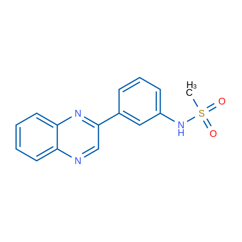 N-[3-(Quinoxalin-2-yl)phenyl]methanesulfonamide 1g
