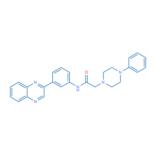 2-(4-Phenylpiperazin-1-yl)-N-[3-(quinoxalin-2-yl)phenyl]acetamide 1g