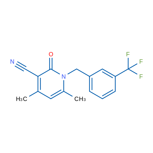 4,6-Dimethyl-2-oxo-1-{[3-(trifluoromethyl)phenyl]methyl}-1,2-dihydropyridine-3-carbonitrile 1g