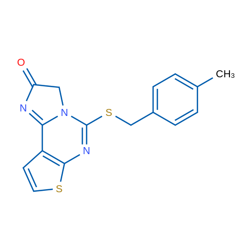 7-{[(4-methylphenyl)methyl]sulfanyl}-10-thia-3,6,8-triazatricyclo[7.3.0.0^{2,6}]dodeca-1(9),2,7,11-tetraen-4-one 1g