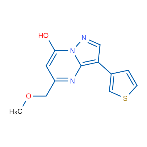 5-(Methoxymethyl)-3-(thiophen-3-yl)pyrazolo[1,5-a]pyrimidin-7-ol 1g