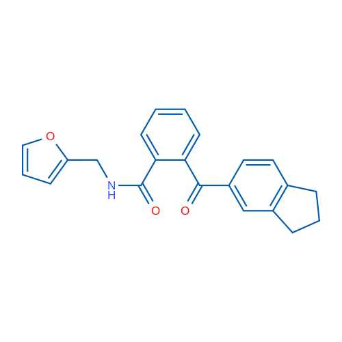 2-(2,3-Dihydro-1H-indene-5-carbonyl)-N-[(furan-2-yl)methyl]benzamide 1g