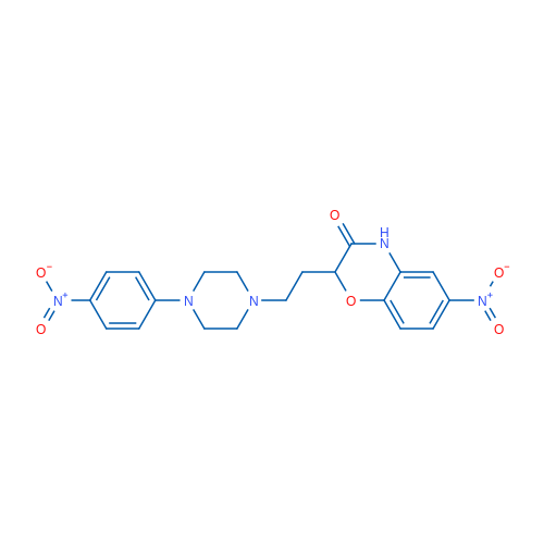 6-Nitro-2-{2-[4-(4-nitrophenyl)piperazin-1-yl]ethyl}-3,4-dihydro-2H-1,4-benzoxazin-3-one 1g
