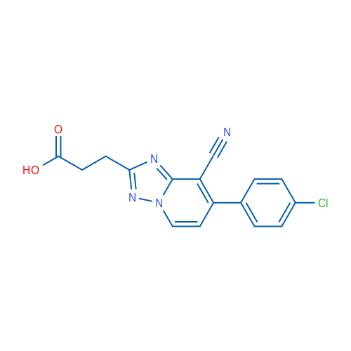 3-[7-(4-Chlorophenyl)-8-cyano-[1,2,4]triazolo[1,5-a]pyridin-2-yl]propanoic acid 1g