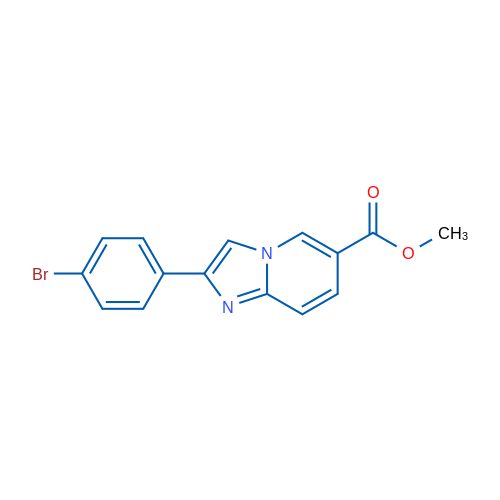 Methyl 2-(4-bromophenyl)imidazo[1,2-a]pyridine-6-carboxylate 1g