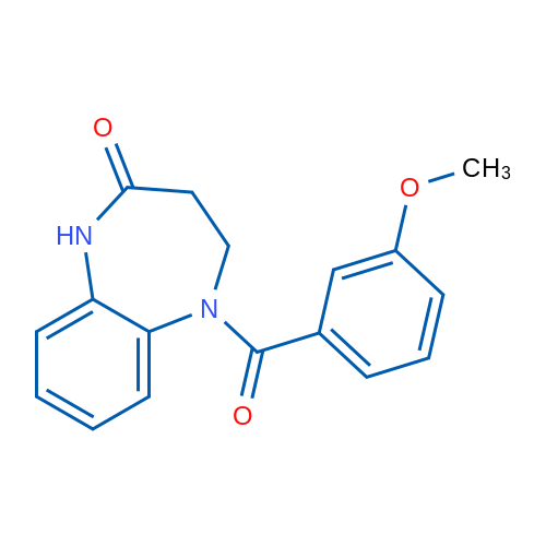 5-(3-Methoxybenzoyl)-2,3,4,5-tetrahydro-1H-1,5-benzodiazepin-2-one 1g