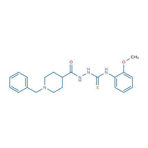 1-Benzyl-N-{[(2-methoxyphenyl)carbamothioyl]amino}piperidine-4-carboxamide 1g