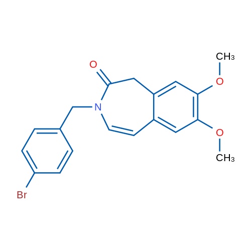 3-[(4-Bromophenyl)methyl]-7,8-dimethoxy-2,3-dihydro-1H-3-benzazepin-2-one 1g